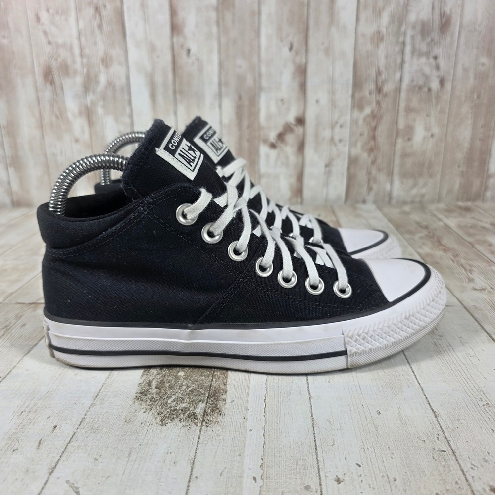 Converse Chuck Taylor All Star Madison Mid Black Canvas Sneakers  Womens 5